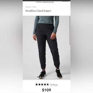 Athleta Brooklyn Lined Jogger